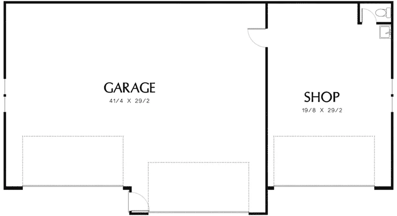Building Plans First Floor - Larose 4-Car Garage 012D-6001 | House Plans and More