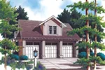 Building Plans Front Image - Waterville 3-Car Garage 012D-7500 | House Plans and More