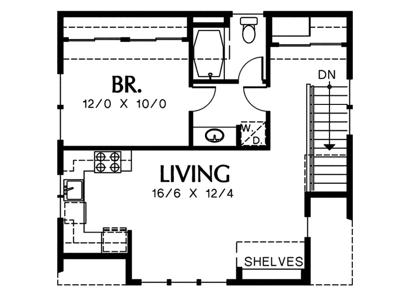 Craftsman Project Plan Second Floor 012D-7501