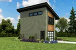 Contemporary House Plan Front Photo 04 - Frida Apartment Garage 012D-7506 | House Plans and More