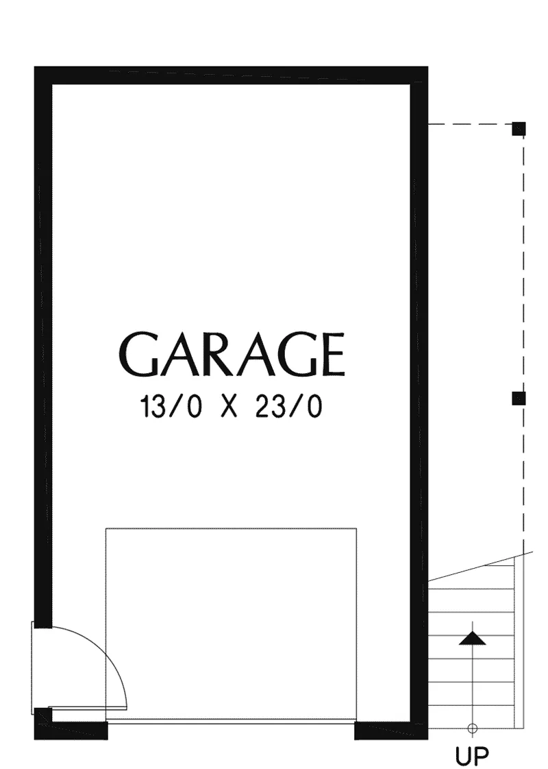 Contemporary House Plan Garage Floor Plan - Frida Apartment Garage 012D-7506 | House Plans and More