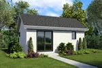 Ranch House Plan Front of Home - Moorpark Modern Studio 012D-7507 | House Plans and More