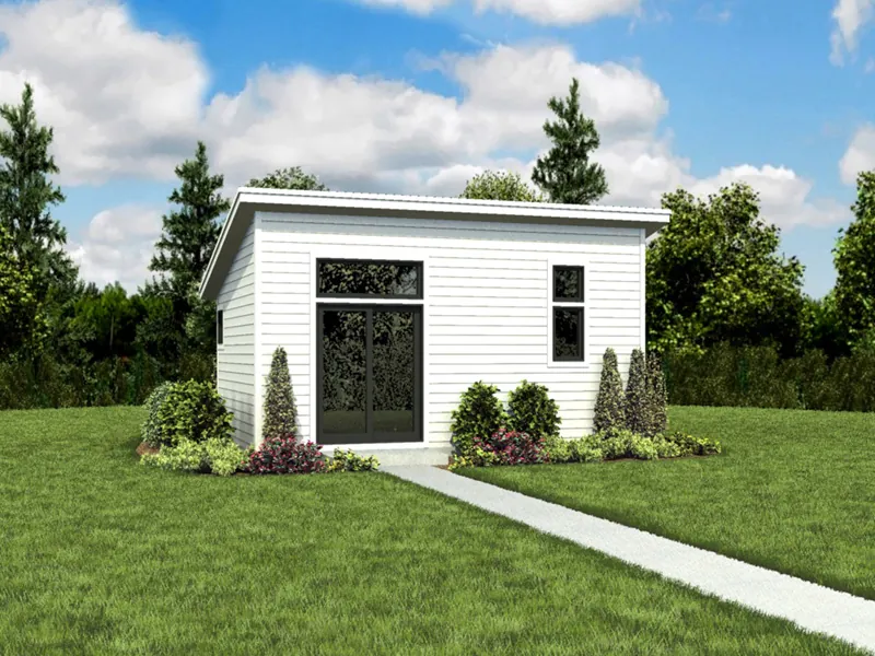 Modern Farmhouse Plan Front Photo 07 - Morrow Modern Studio 012D-7508 | House Plans and More