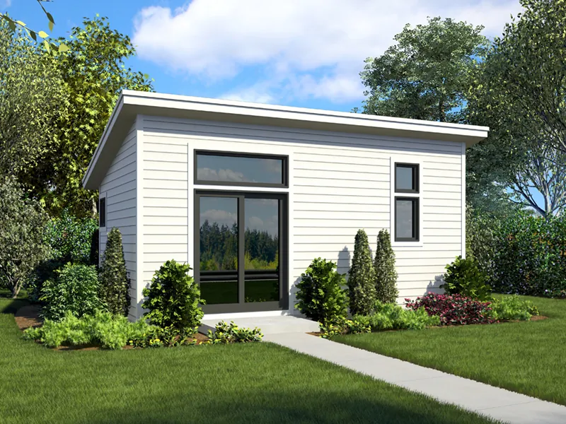 Contemporary House Plan Front of Home - 012D-7510 | House Plans and More