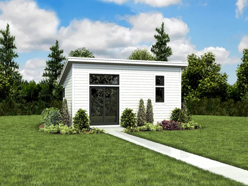 Contemporary House Plan Front Photo 01 - 012D-7510 | House Plans and More