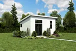 Contemporary House Plan Front Photo 02 - 012D-7510 | House Plans and More