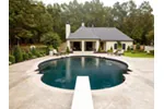 Traditional House Plan Front Photo 01 - Cabana Cove Poolside Structure 055D-1029 | House Plans and More