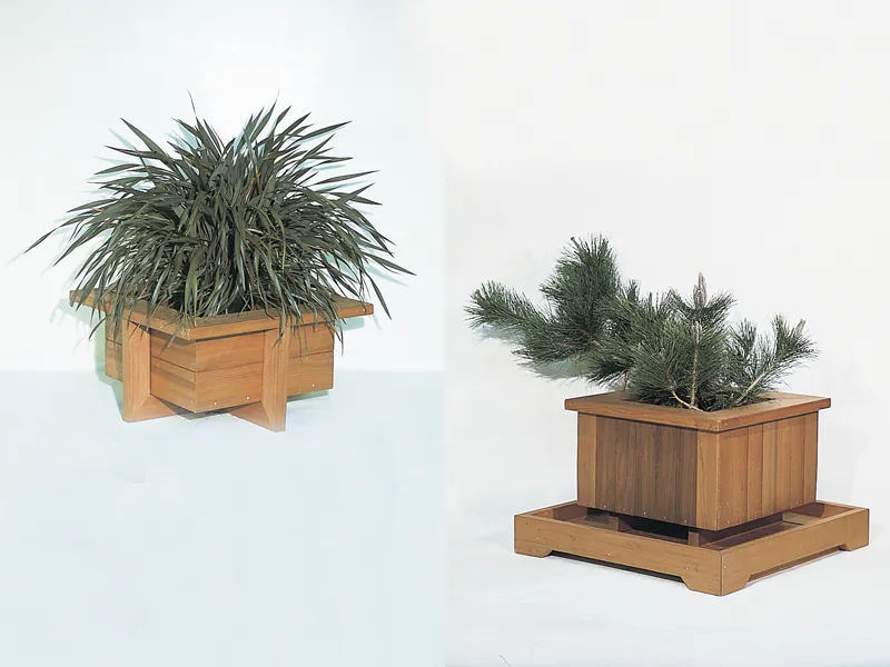 Redwood cedar plenter boxes great for the outdoor patio or porch