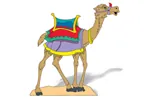 The lawn nativity camel further expands your nativity scene