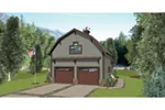 Building Plans Front of House 108D-7508