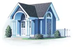 Building Plans Front of Home - Aster Victorian Shed 113D-4501 | House Plans and More