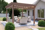 Building Plans Front of House 125D-3015