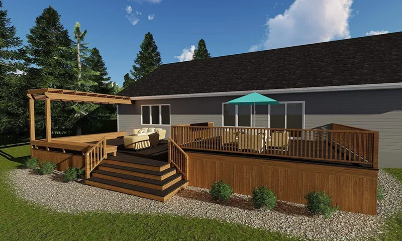 Building Plans Front of Home - 125D-3042 | House Plans and More