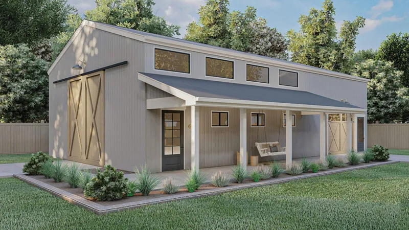Building Plans Front of Home - 125D-7511 | House Plans and More