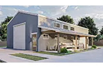 Building Plans Front of House 125D-7520