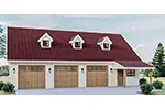 Building Plans Front of House 125D-7523