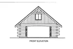 Building Plans Front Elevation -  133D-6006 | House Plans and More