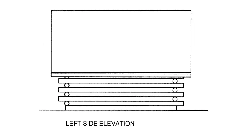 Building Plans Left Elevation -  133D-6006 | House Plans and More