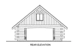 Building Plans Rear Elevation -  133D-6006 | House Plans and More