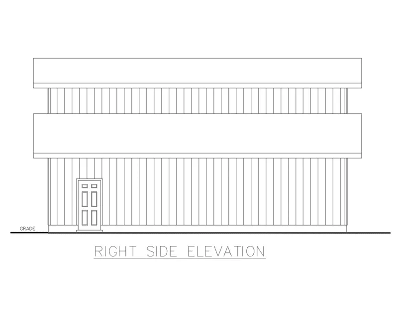 Building Plans Right Elevation - 133D-6011 | House Plans and More