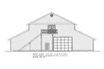 Building Plans Rear Elevation - Mattox Two-Story Barn 133D-7506 | House Plans and More