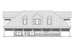 Country House Plan Rear Elevation -  142D-6052 | House Plans and More
